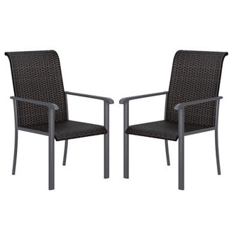 Chuitna Premium All-Weather Wicker Outdoor Dining Armchair