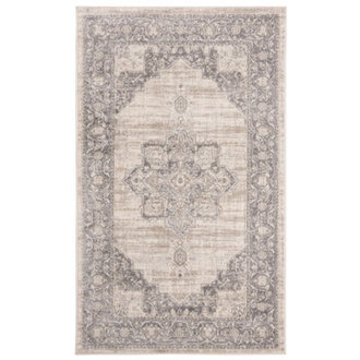 Aurelle Oriental CreamGray Area Rug
