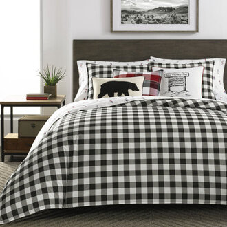 Eddie Bauer Mountain Plaid Dusted Duvet Cover Set
