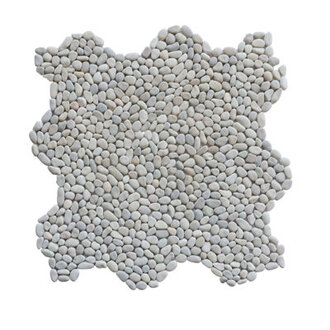 Oregon 12 x 12 Natural Stone Pebbles Mosaic Wall  Floor Tile