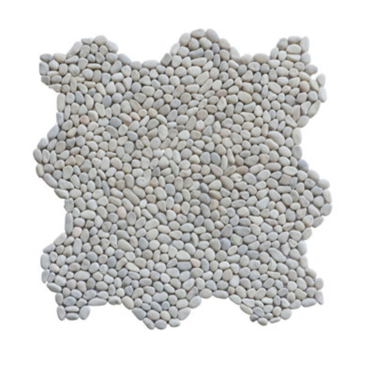 Oregon 12 x 12 Natural Stone Pebbles Mosaic Wall  Floor Tile