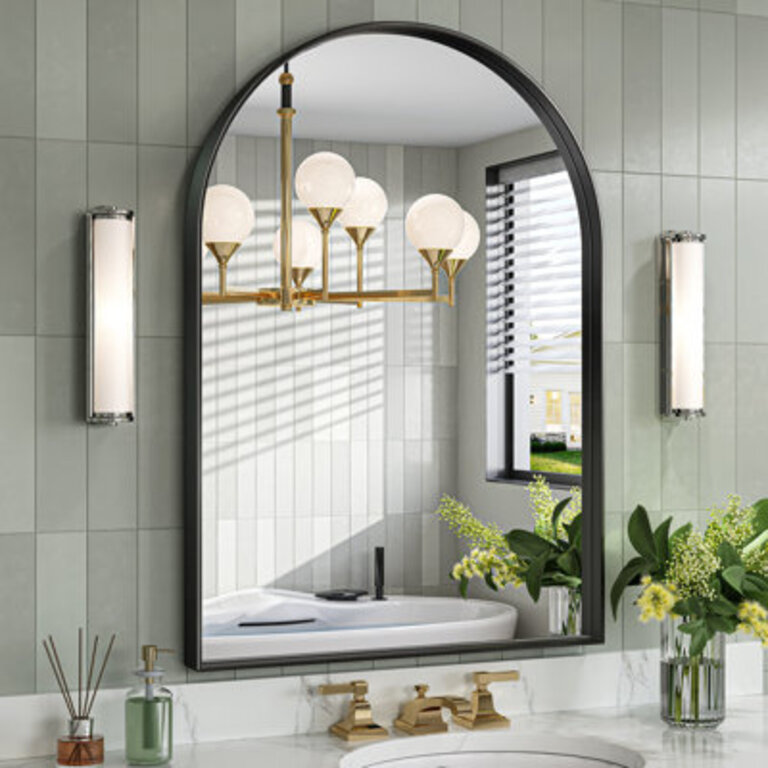 Axia Metal Arch Wall Mounted Mirror