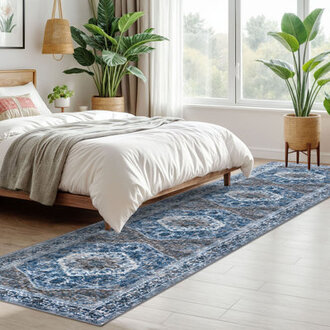 Jodhveer Area Rug Washable Rug Non-Slip Backing Indoor Rugs
