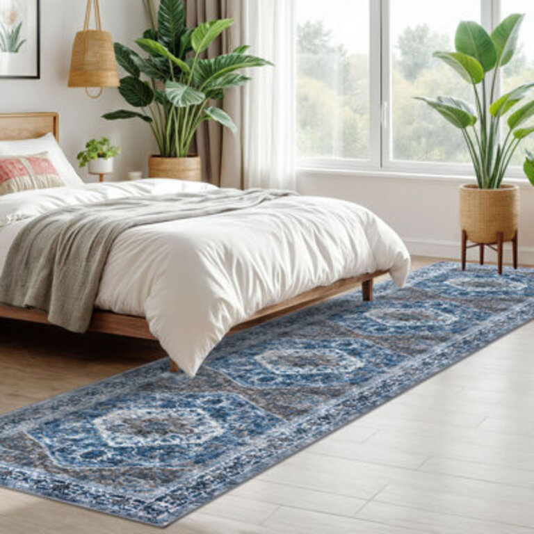 Jodhveer Area Rug Washable Rug Non-Slip Backing Indoor Rugs