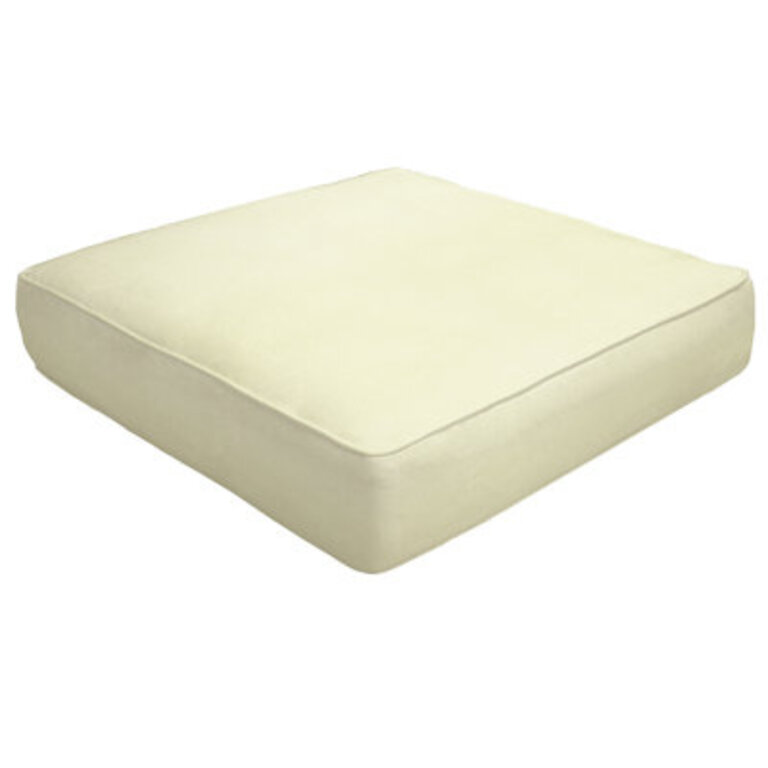 Double Piped IndoorOutdoor Sunbrella Ottoman Cushion