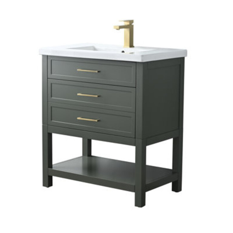 Vicini 30 Single Vanity with Ceramic Top