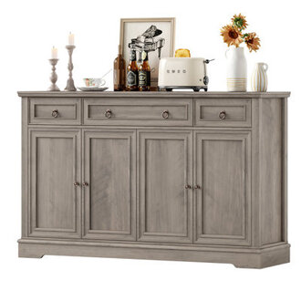 Broadview 54 Sideboard Buffet with Drawers Dining Cabinet with Adjustable Shelf