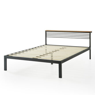 Hylle Upholstered Metal Slat Storage Bed