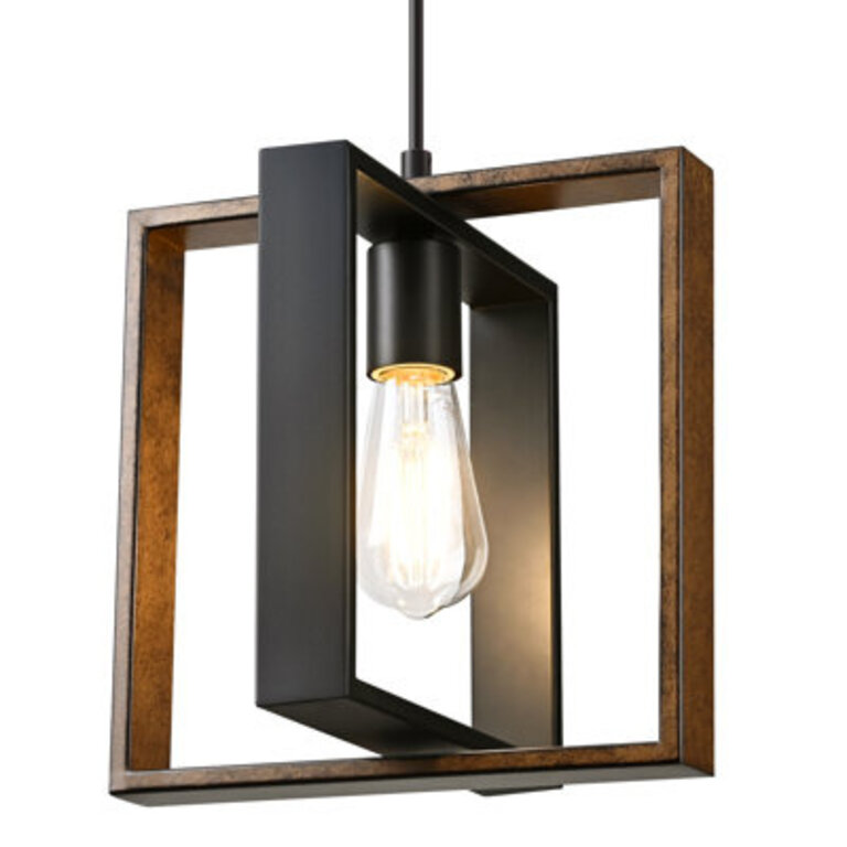 Farmhouse Light Lantern Geometric Pendant