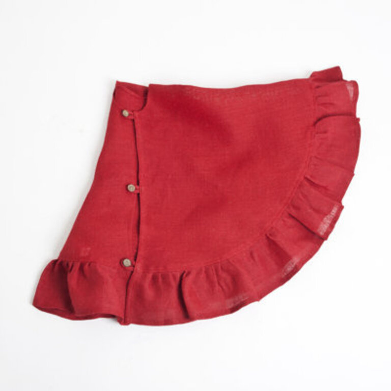 Solid Color Burlap Tree Skirt