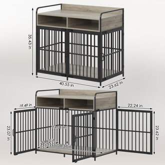 Corky Wood Pet Crate with 2 Doors