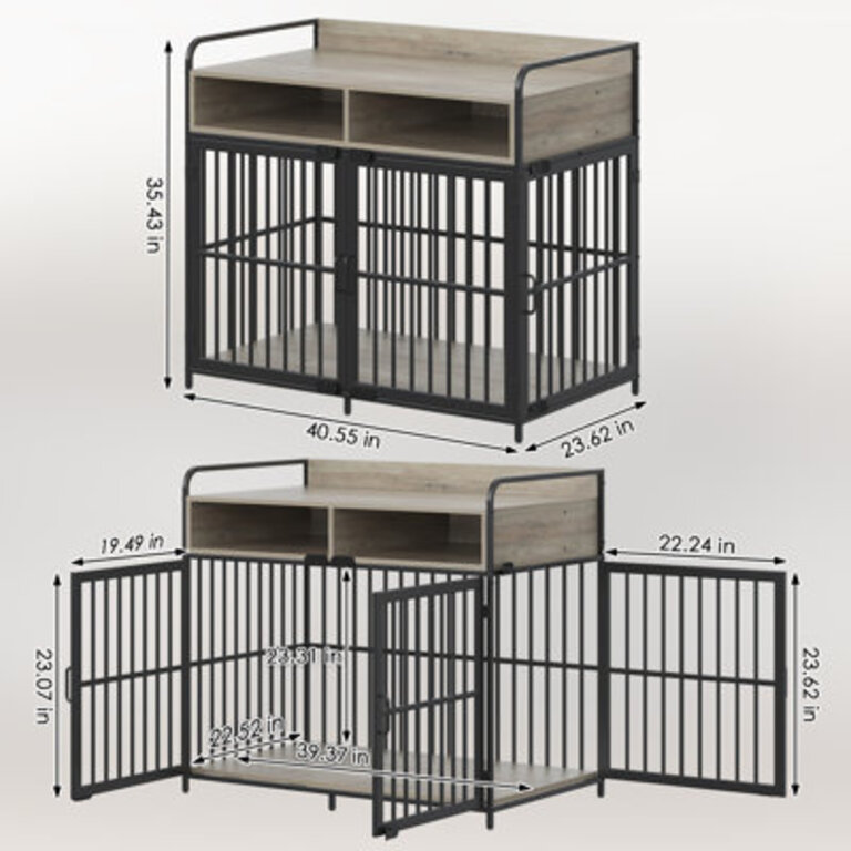 Corky Wood Pet Crate with 2 Doors