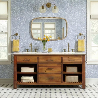 Marlie 72 Double Bathroom Vanity with Quartz Top
