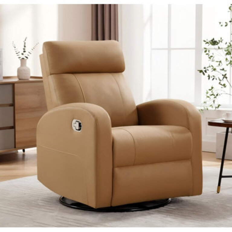 Siru 303 Faux Leather Swivel Reclier Chair