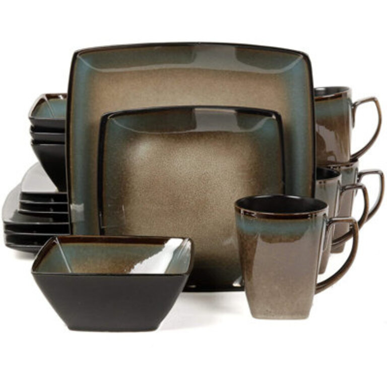 Gibson Tequesta 16 Piece Dinnerware Set Service for 4