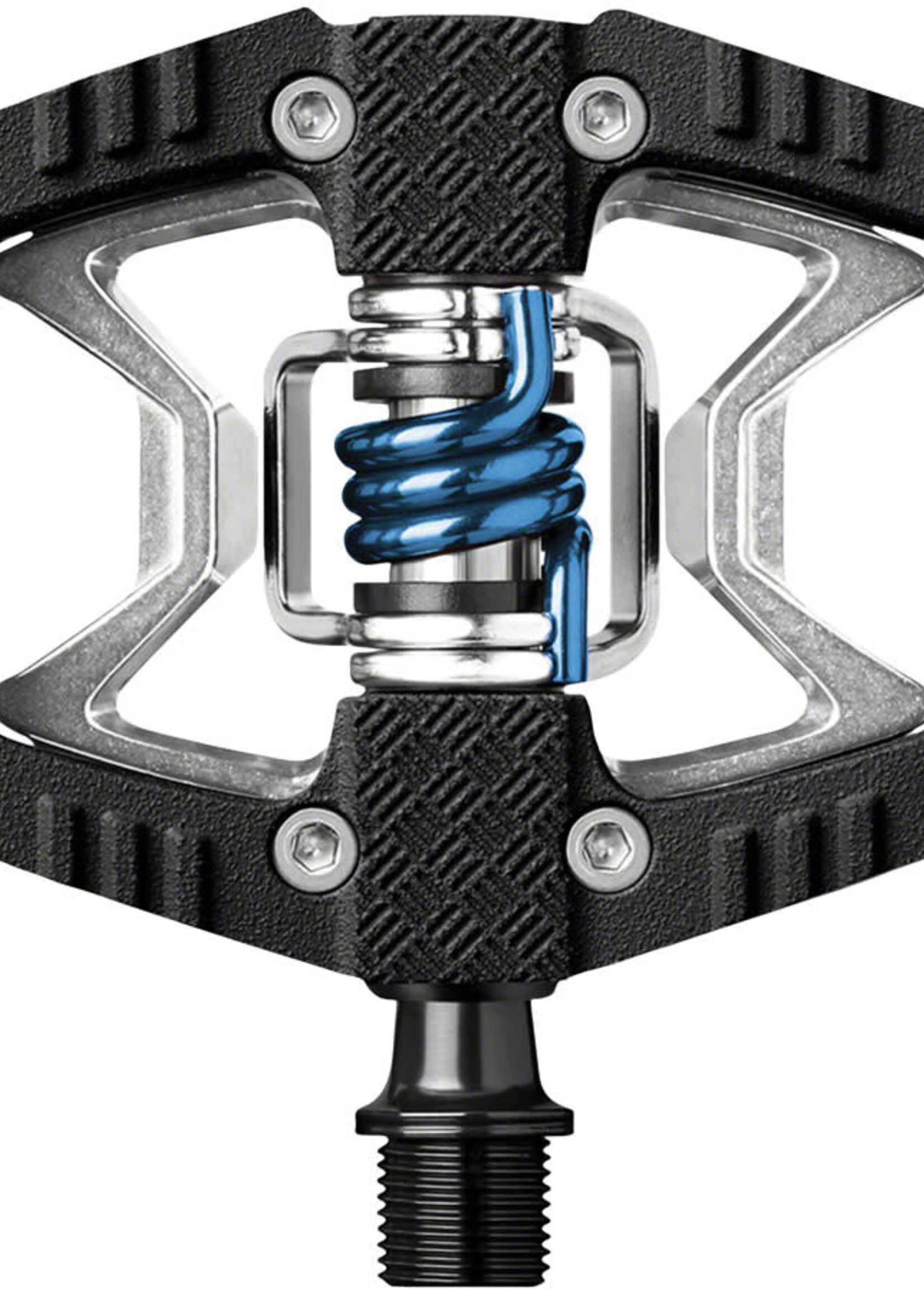 Crank Brothers Crank Brothers Double Shot 2 Pedals - Single Side Clipless with Platform, Aluminum, 9/16", Black