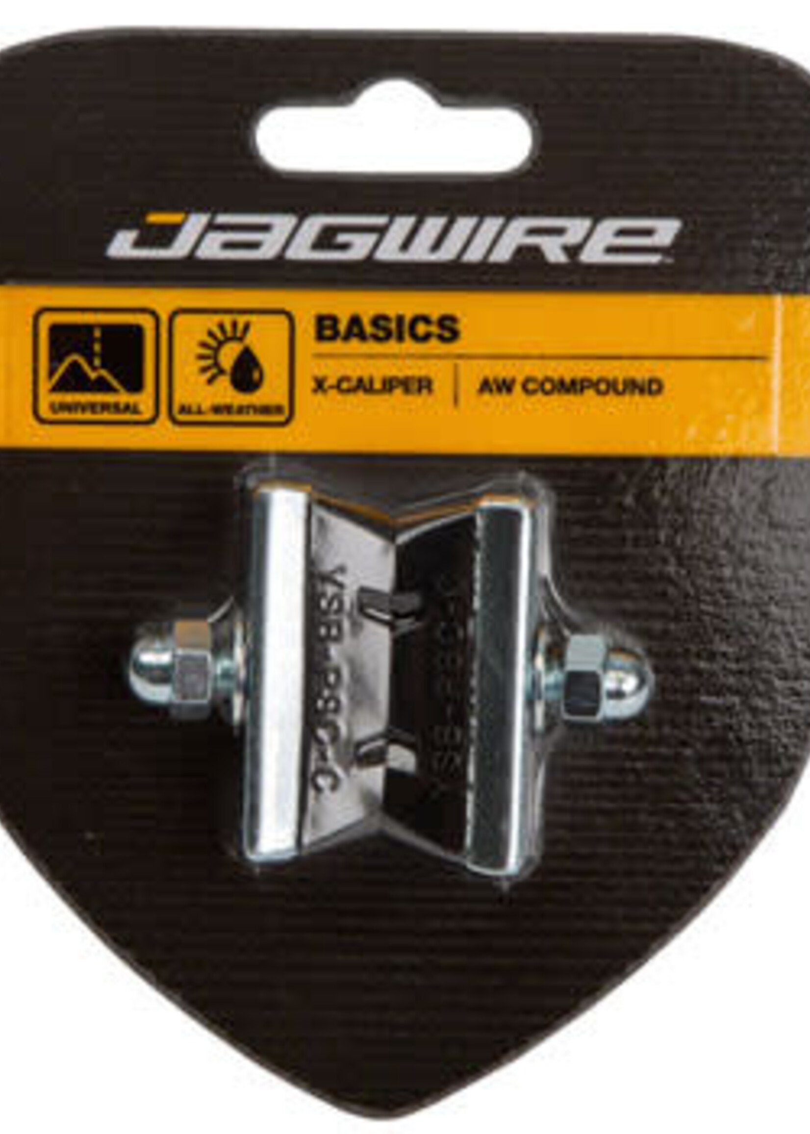 Jagwire Jagwire Basics X-Caliper Brake Pads - Threaded, Black, Pair