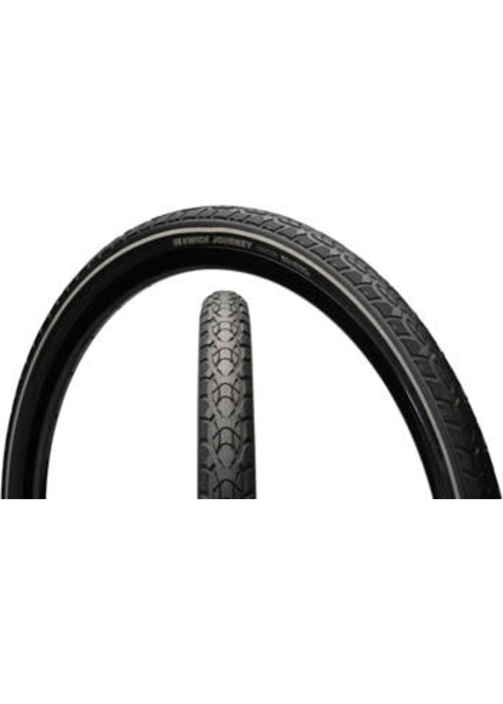 Kenda Kenda Kwick Journey Tire - 26 x 1.35, Clincher, Wire, Black/Reflective, 60tpi, KS