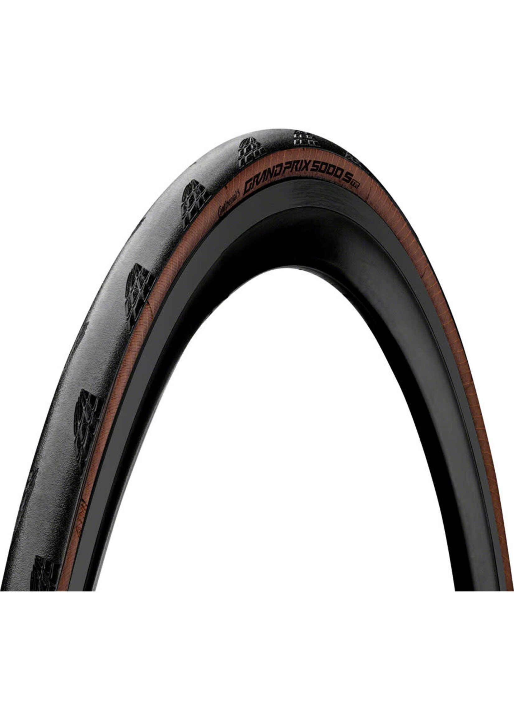 Continental Continental Grand Prix 5000 S TR Tire - 700 x 25, Tubeless, Folding, Black/Transparent, BlackChili, Vectran Breaker, LazerGrip, ACT