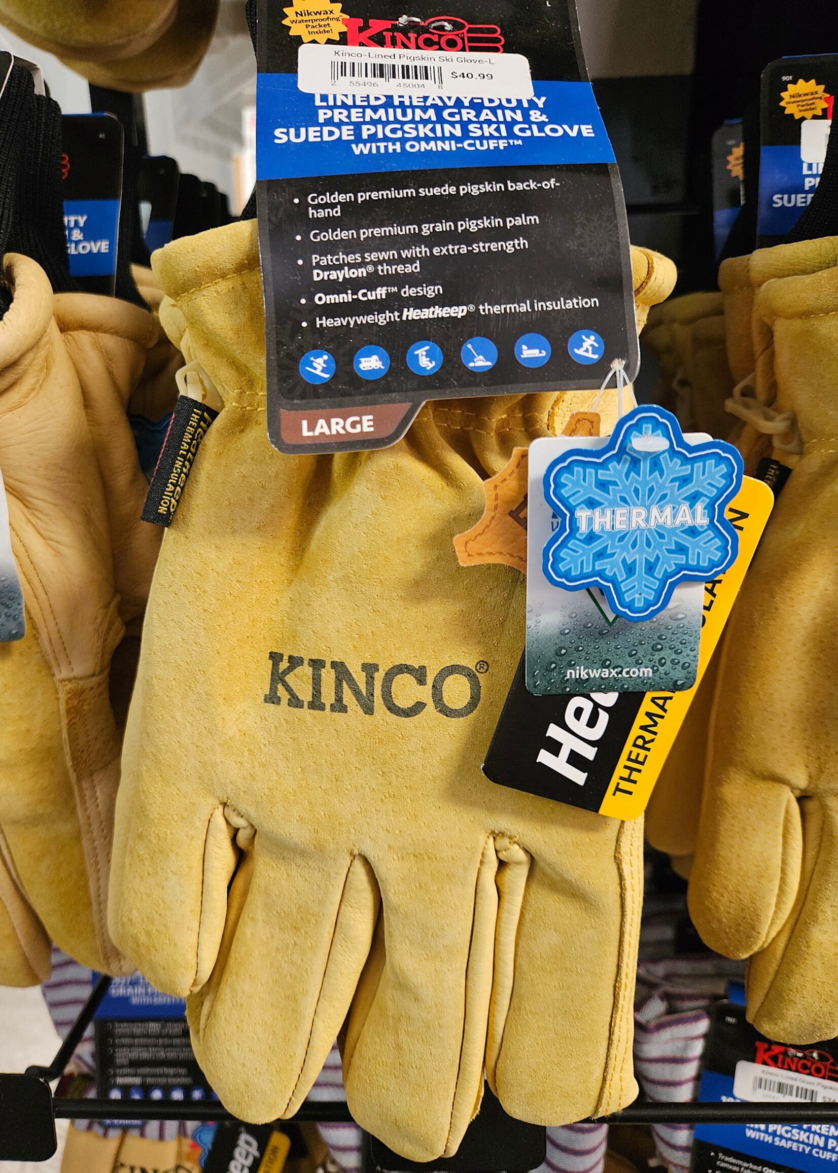 Kinco Kinco Lined Heavy-Duty Pigskin Ski Glove