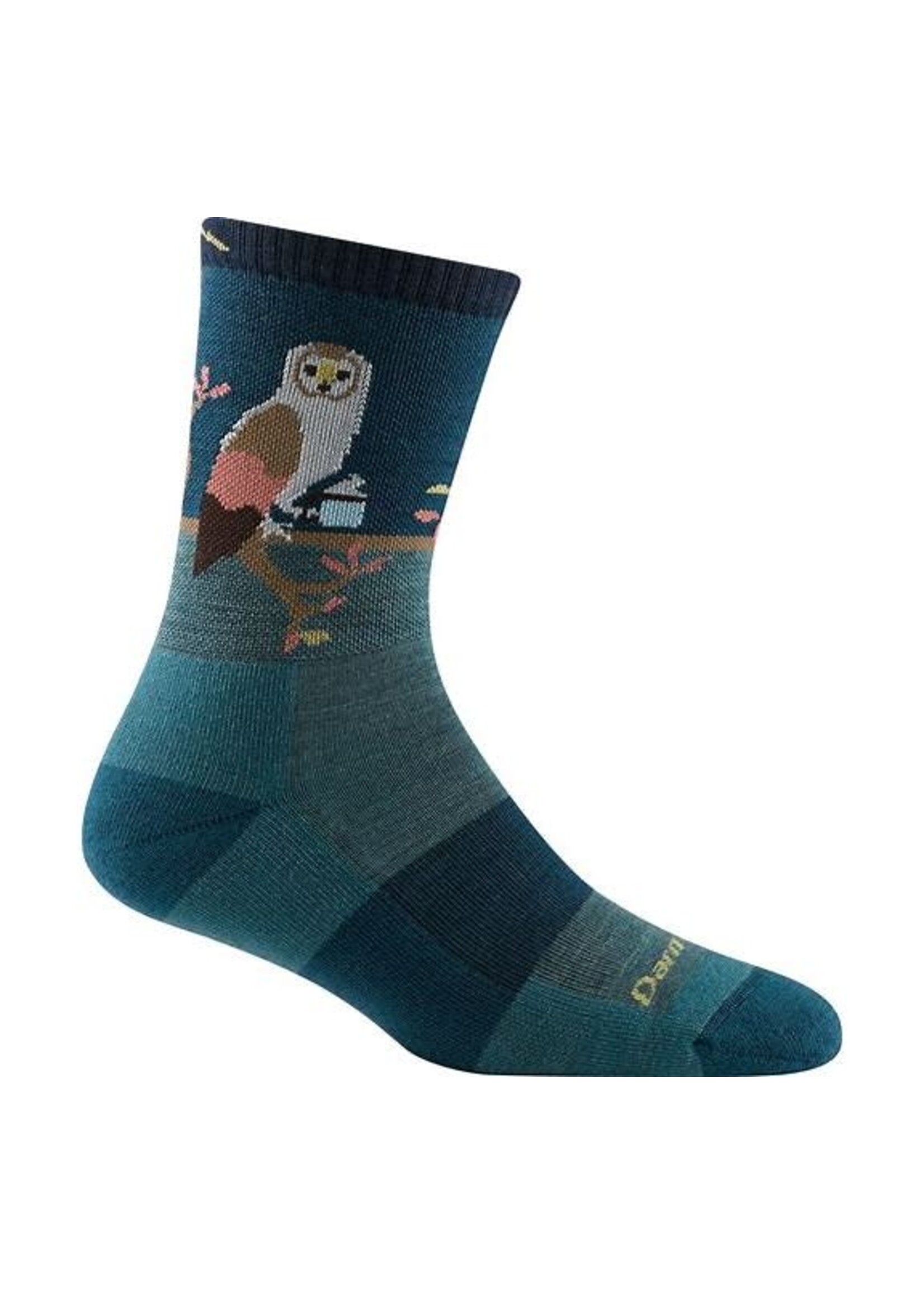 Darn Tough Women's Critter Club Micro Crew Lightweight Hiking Socks (5001) Teal