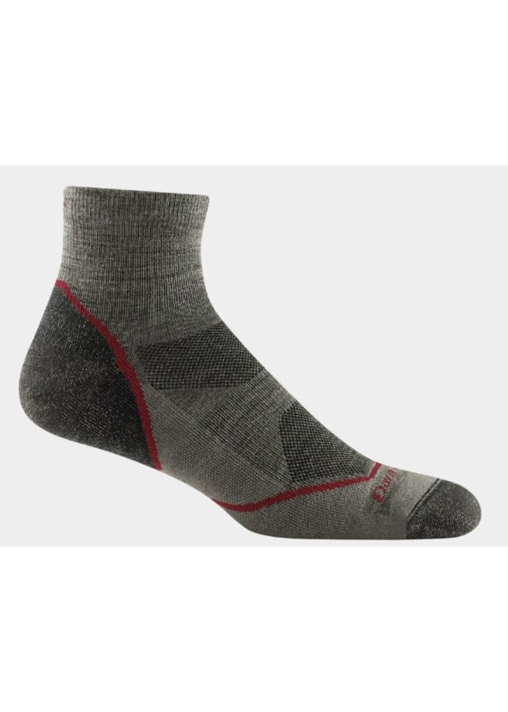 Darn Tough Men's Light Hiker Quarter Lightweight Hiking Socks (1991) Taupe