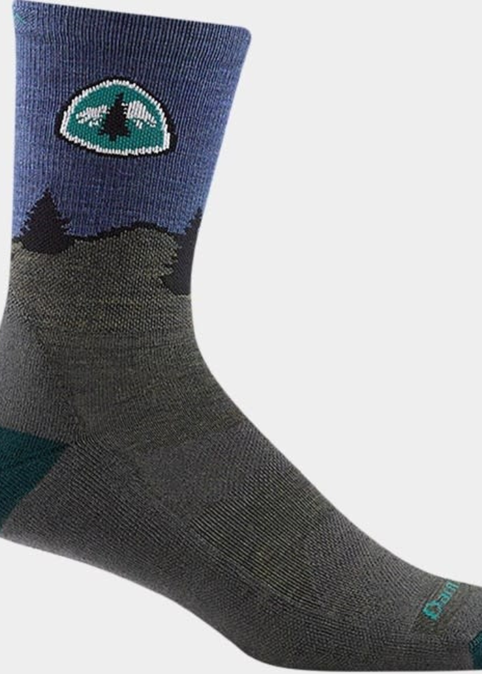 Darn Tough PCT Micro Crew Lightweight Hiking Socks (1999) Forest