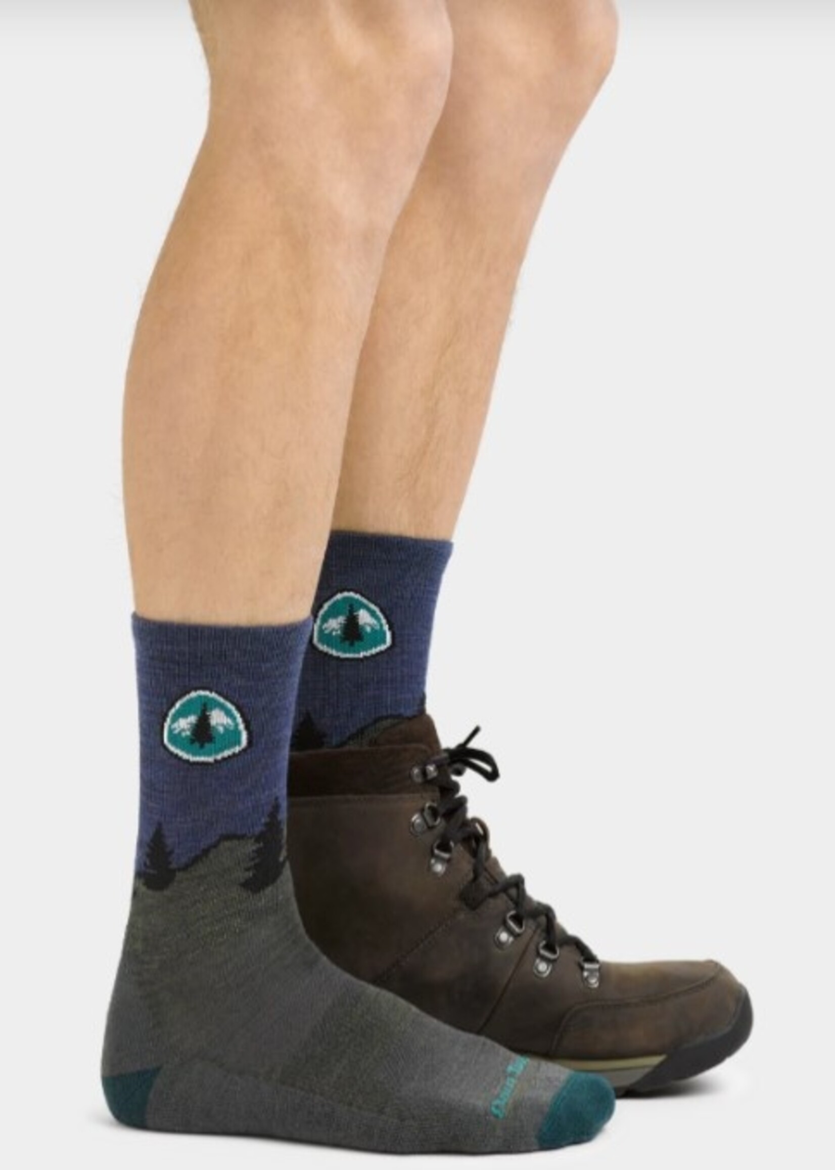 Darn Tough PCT Micro Crew Lightweight Hiking Socks (1999) Forest