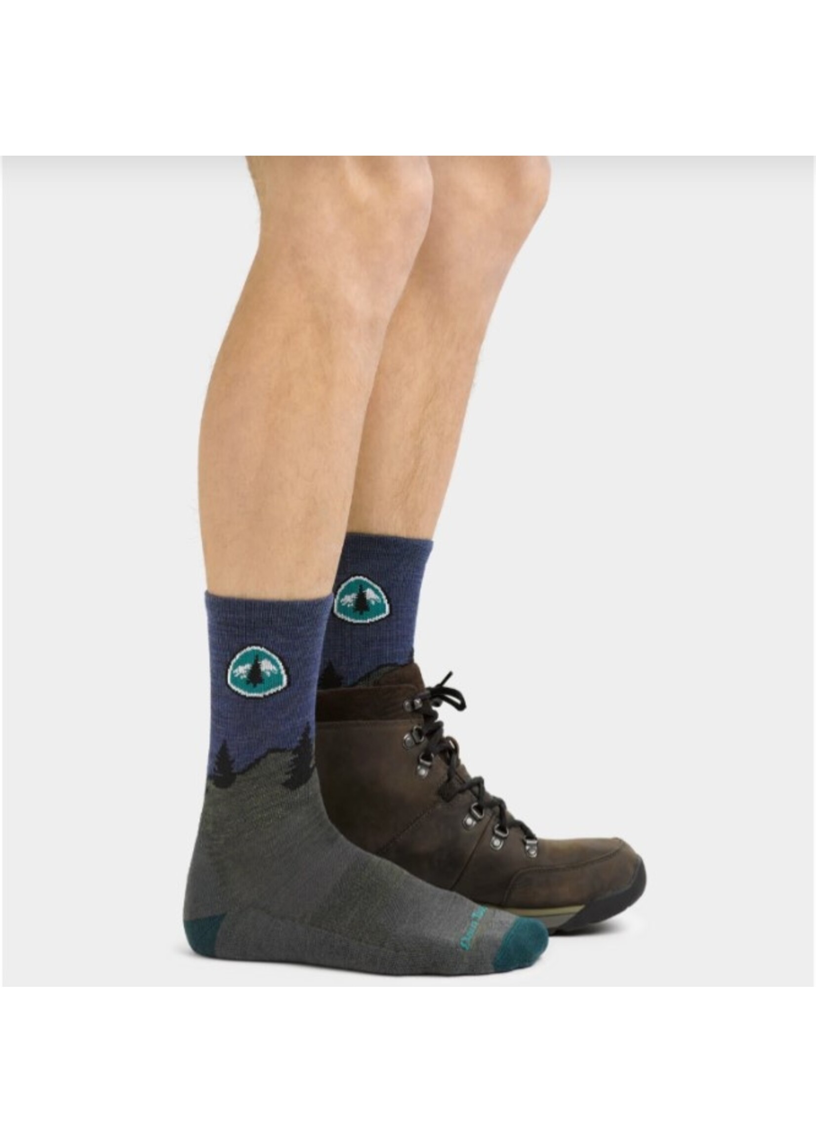 Darn Tough PCT Micro Crew Lightweight Hiking Socks (1999) Forest