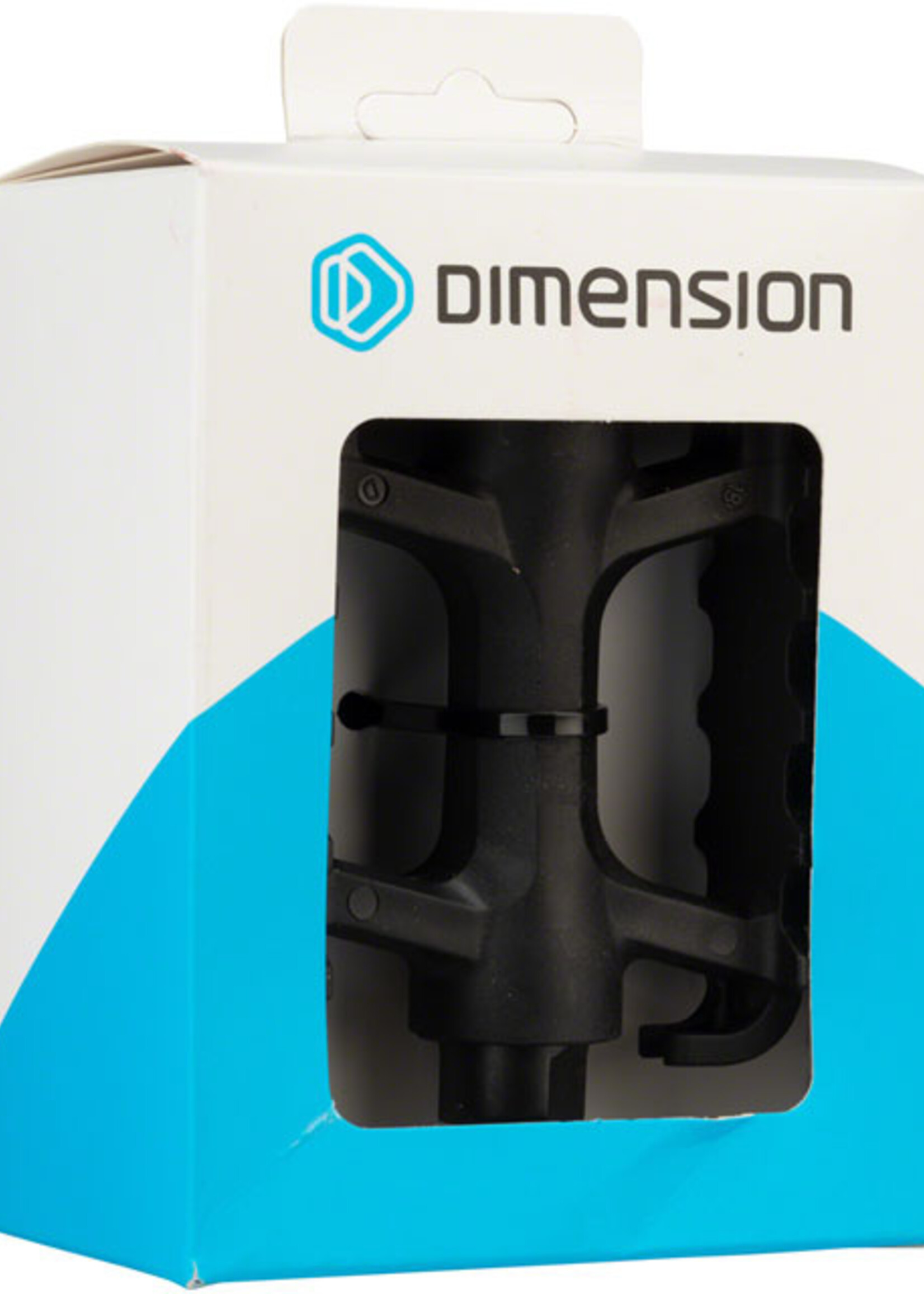 Dimension Dimension Mountain Basic Heavy-Duty Pedals - Platform, Plastic, 1/2", Black