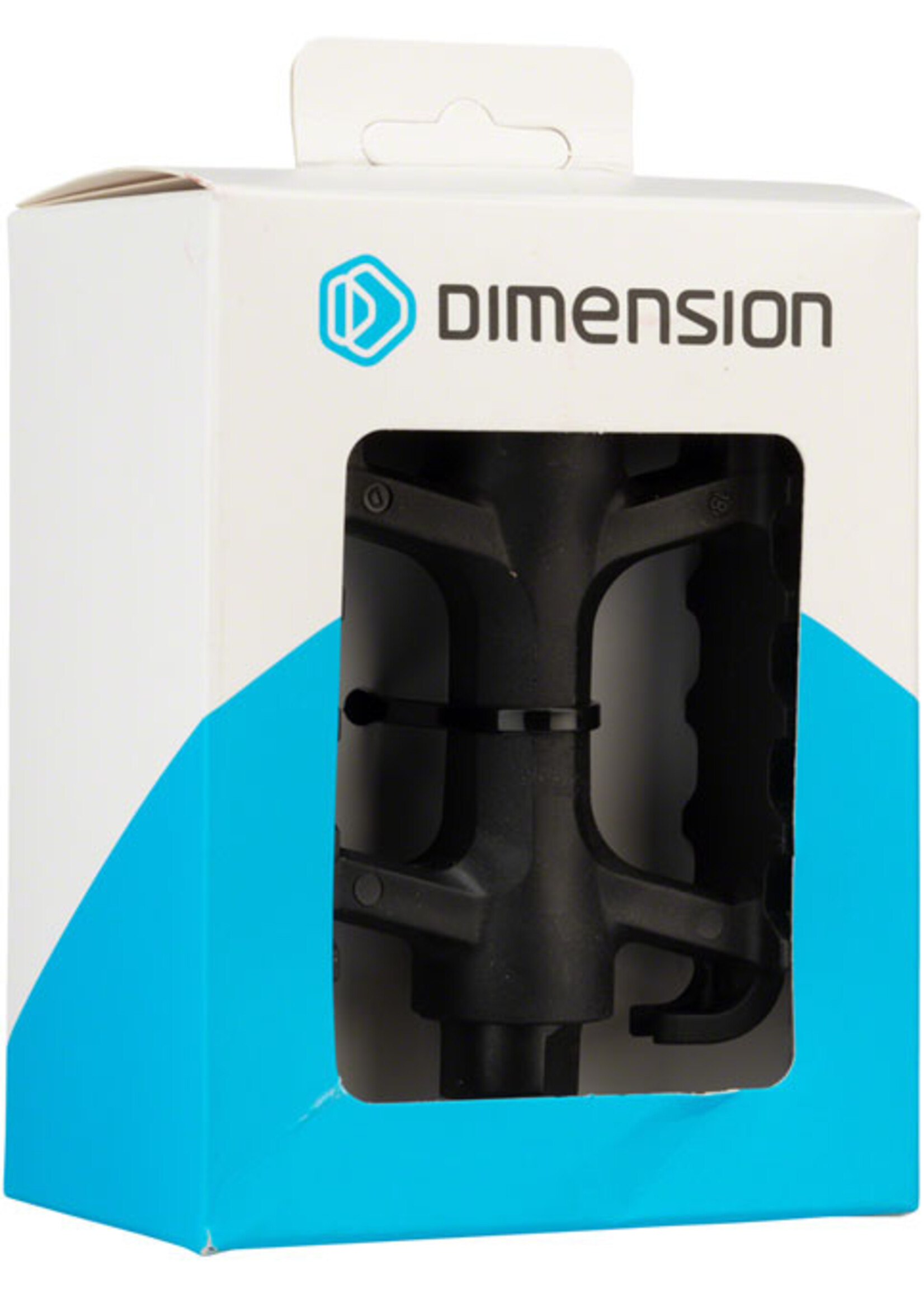 Dimension Dimension Mountain Basic Heavy-Duty Pedals - Platform, Plastic, 1/2", Black