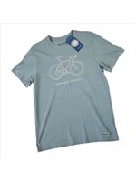 Life is Good Mens Crusher Tee Renewable Energy Bi SmkBlu
