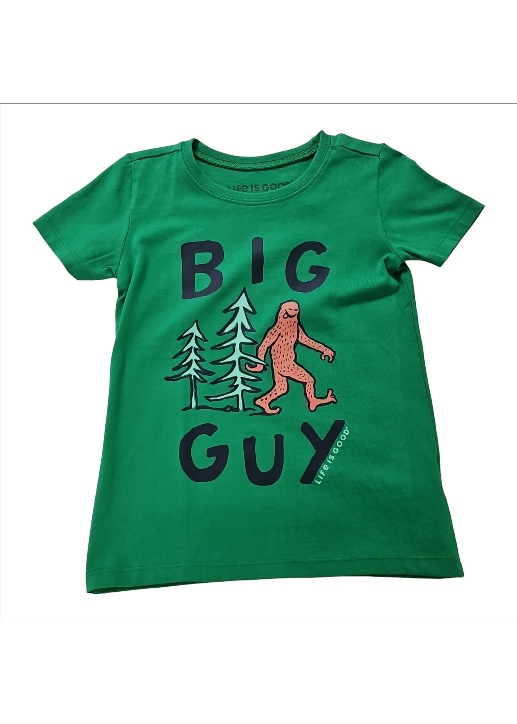 Life is Good Toddler Crusher Tee Big Guy KelGrn