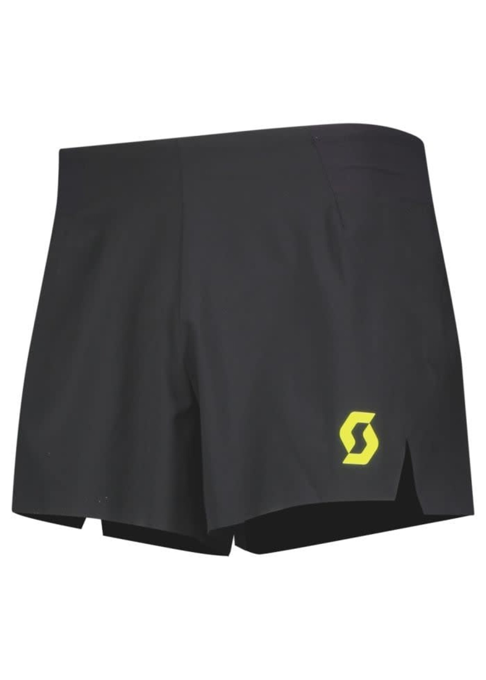 Scott Running Scott Split Running Shorts- Black/Yellow