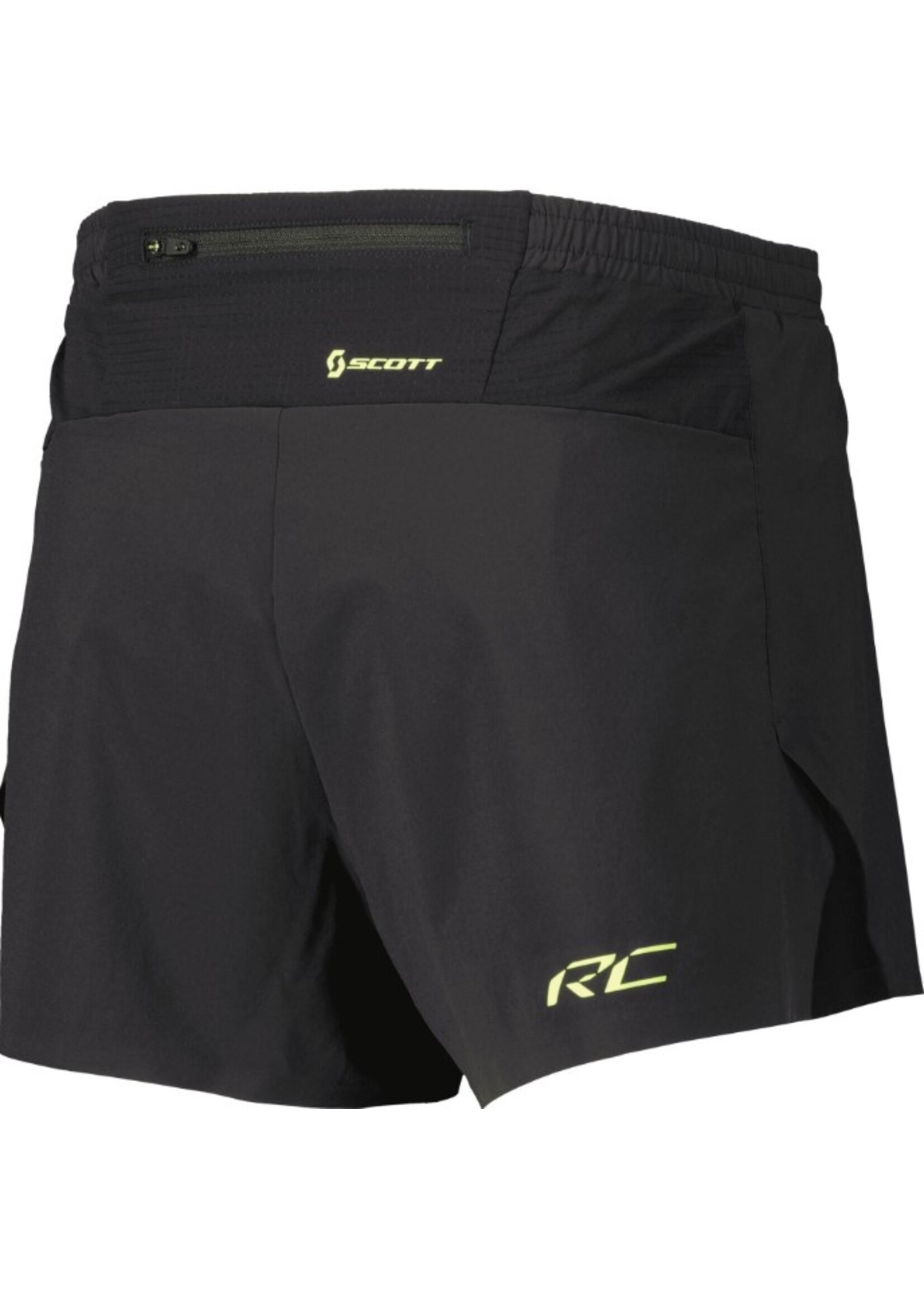 Scott Running Scott Split Running Shorts- Black/Yellow