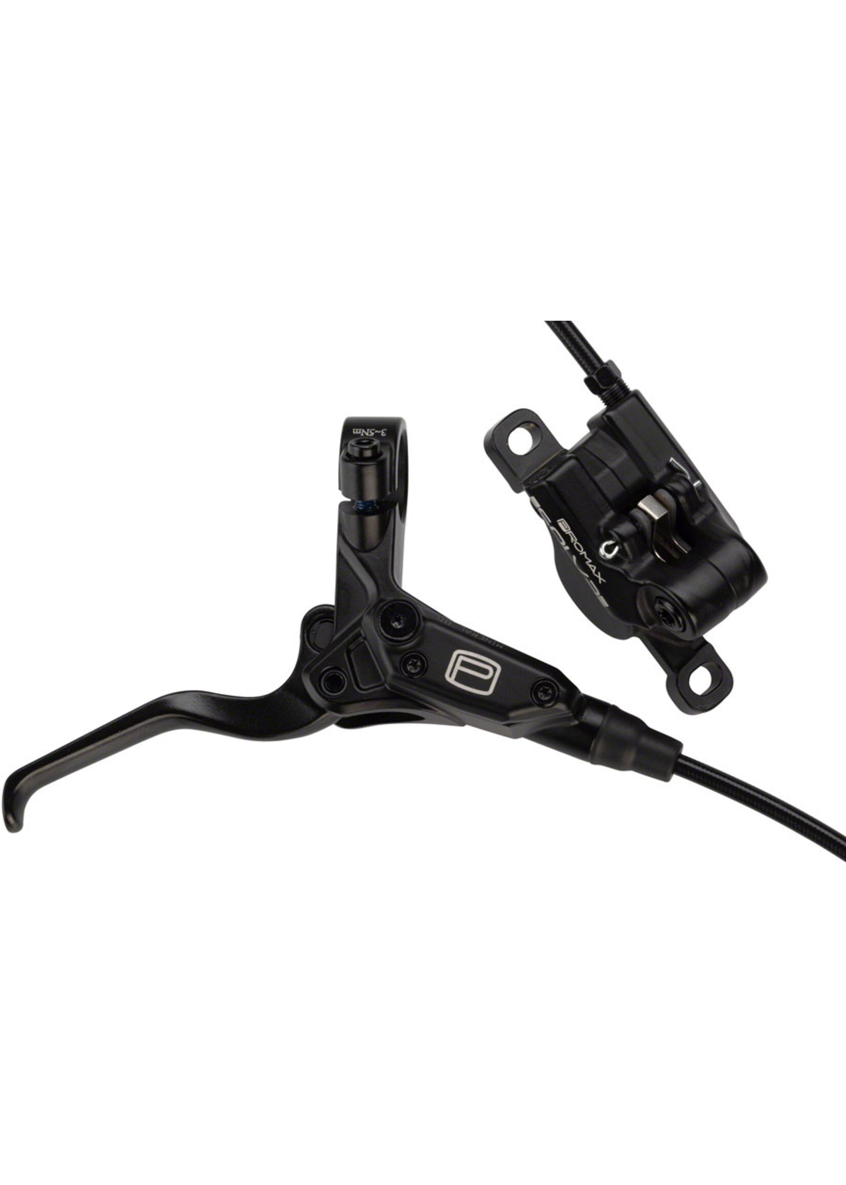 Promax Promax Solve Disc Brake and Lever - Rear, Hydraulic, Post Mount, Black