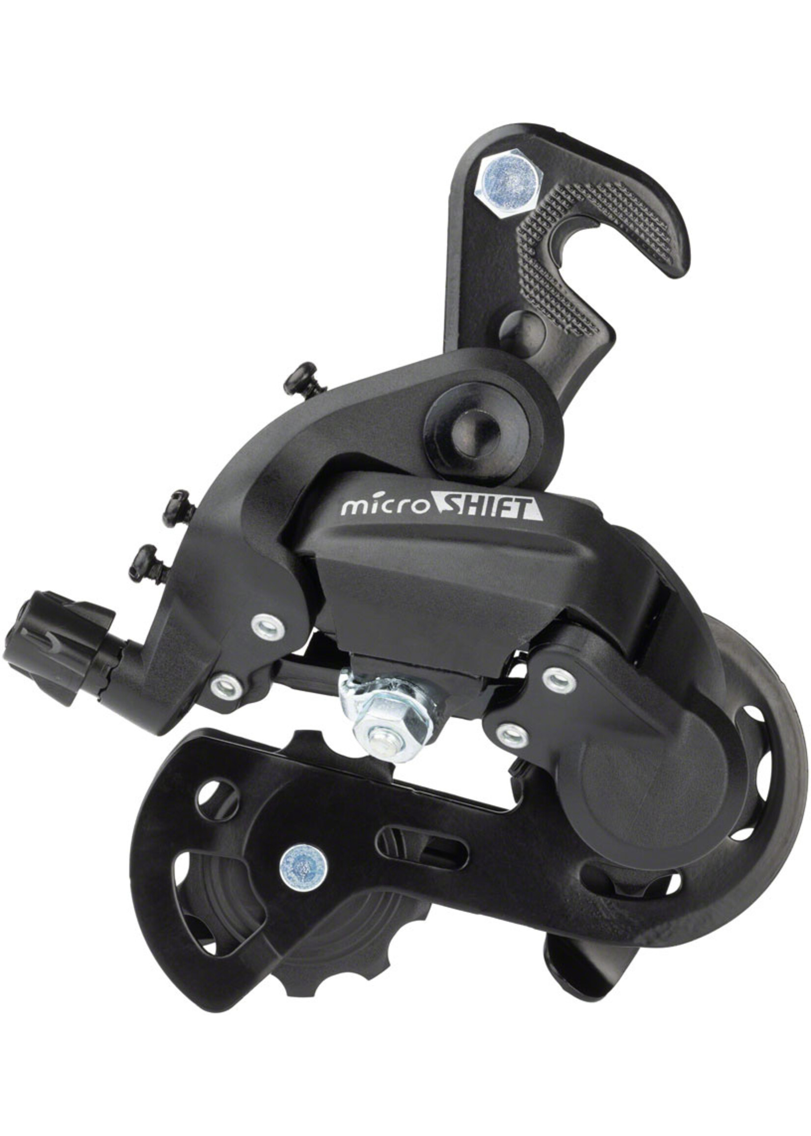microSHIFT microSHIFT M21 Rear Derailleur - 6,7 Speed, Super Short Cage, Dropout Claw Hanger, Black