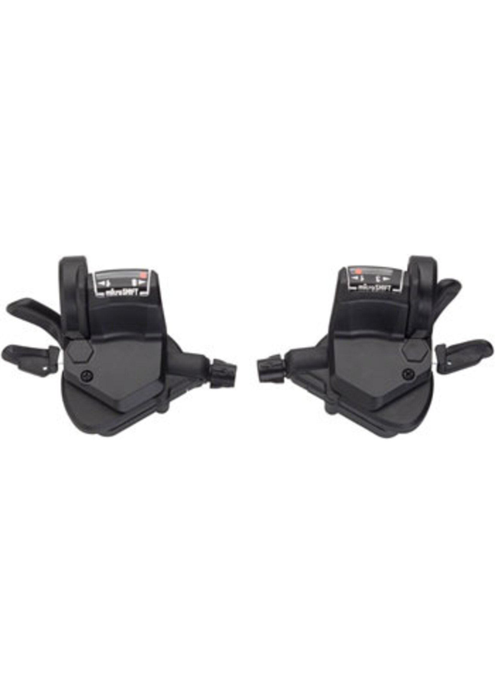 microSHIFT microSHIFT Mezzo Thumb Tap Shifter Set, 8-speed, Triple, Optical Indicator, Shimano Compatible