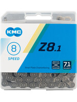 KMC KMC Z8.1 Chain - 8-Speed, 116 Links, Silver/Gray