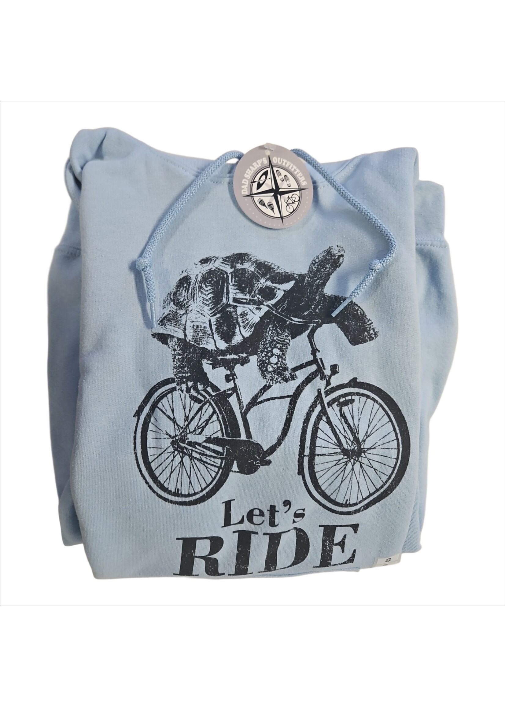 Turtle On Bike Hoodie