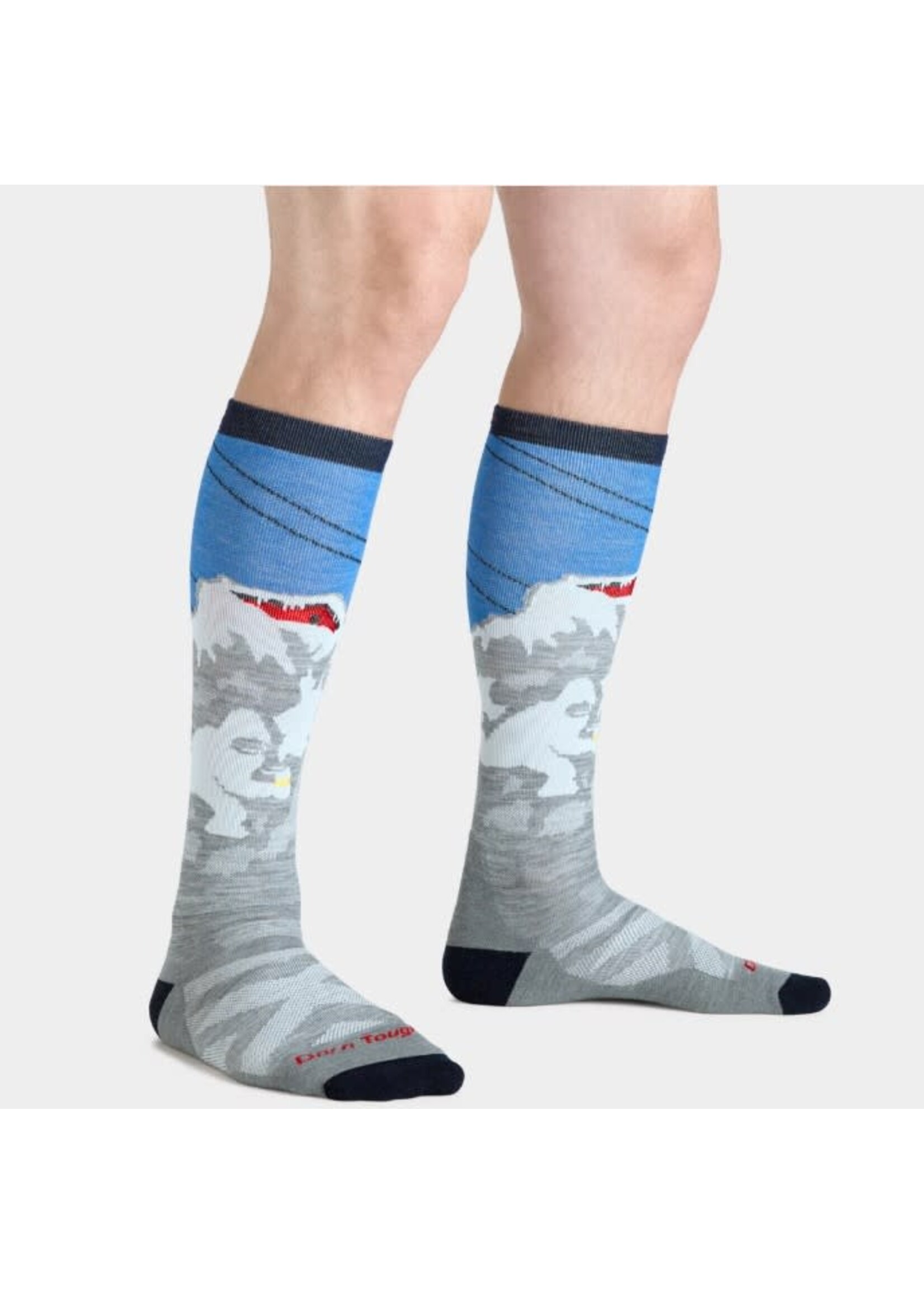 Darn Tough Men's Heady Yeti Over-the-Calf Midweight Ski & Snowboard Socks