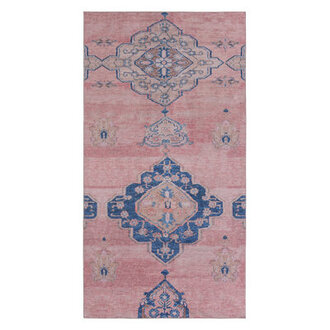 Davin Machine Washable PinkBlue Rug