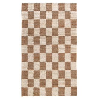 Madalene Hand Loomed Checkered Indoor Rug
