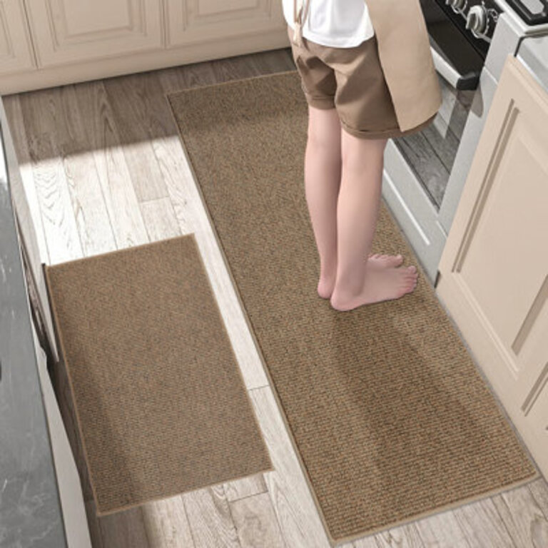 Non-slip Kitchen Rugs And Mats 2pcs Absorbent And Stain Resistant Kitchen Runners
