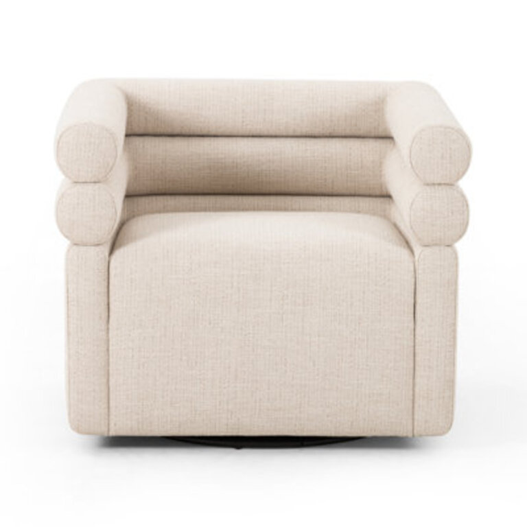 Arve Upholstered Swivel Armchair