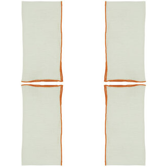 Set of 4 Dartmouth Linen No Pattern Square Napkins