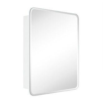 Claytin W H Frameless Medicine Cabinet Mirror Adjustable