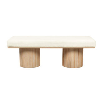Charlene Polyester Upholstered Bench