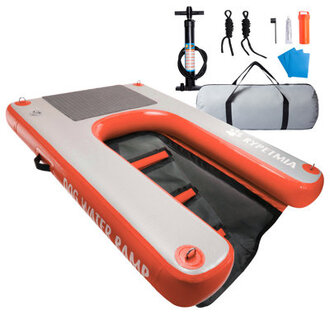 Dog Water Ramp Inflatable Dog Float Floating Ramp Ladder For Pools Boats Docks With PumpRopeRepair Kit - Pvc Anti-Slip