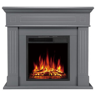433W Electric Fireplace Mantel Wooden Surround Firebox Freestanding for TVs up to 55